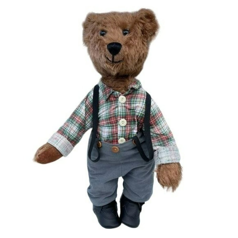 Vintage Coca Cola Cubby Bear Heirloom Collectible Brown B0152